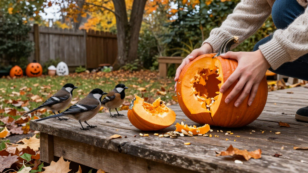Don't Throw Away Your Pumpkin After Halloween! It Makes A Tasty Treat For Birds – How To Prep It Safely
