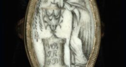 Gold mourning ring from 1788 with a memorial bezel, made in memory of William Burnside.
